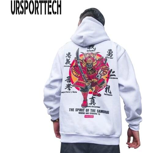 Hip Hop Mens Fleece Hoodie Japanese Streetwear Oversized Sweatshirt Men Women Warm Demon Hoodie Couple Harajuku Casual Hoodies