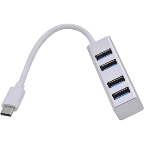 USB Hub 3.0, 4-Port USB Data Hub Splitter with High Speed and Current Protection Compatible with Windows, Mac, Linux