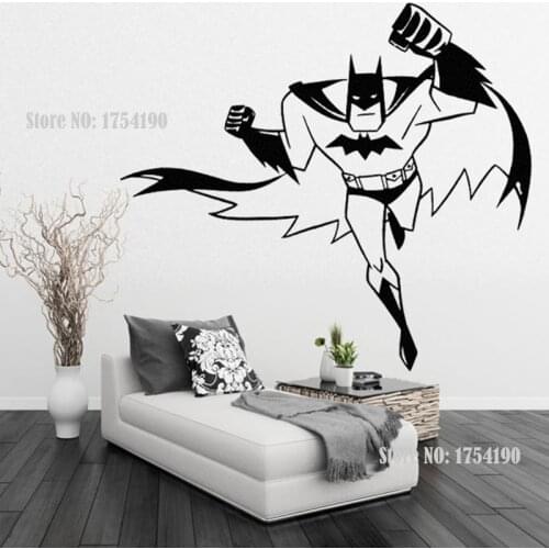 SUPERHERO Vinyl wall art sticker poster wallpaper childrens themed room decals wall stickers Free Shipping