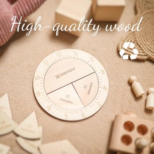 1Set Puzzle Clock Wooden Toy Montessori Educational Kindergarten Early Learning Teaching Aids Puzzle Game for Children Gifts