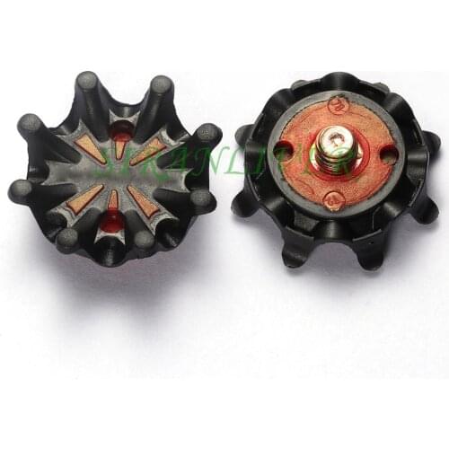 14pcs Metal Thread Soft Golf Shoe Spikes Studs Replacement For Foot-Joy Red+Black