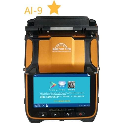AI-9 Multi-language Intelligent FTTH Six Motors Arc Signal Fire Ai-9 Fiber Optic Fusion Splicer with OPM VFL Fiber Fusion Splice