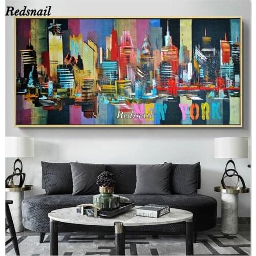 Large graffiti DIY Diamond Painting New York Full Drill Mosaic Diamond Embroidery Home Decor Abstract city scenery EE763