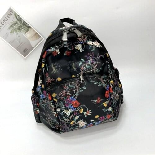 Colorful Vintage Women Floral Printed Big Capacity Travel Backpack Teenage Girl Schoolbag Bagpack Casual Satchel Mochila Bags