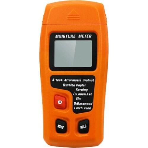 EMT01 0-99.9% Two Pins Digital Wood Moisture Meter Wood Humidity Tester Hygrometer Timber Damp Detector Large LCD Display