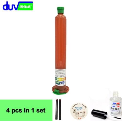 DUV 50g tp-2500 lcd glue LOCA UV glue and 0.06mm x 100m Golden Cutting Wire and Glue Remover Dispergator Screen glue and handles