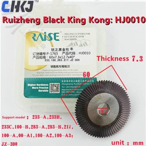 CHKJ Black Diamond Disc Milling Cutter HJ0010 Horizontal Key Machine Milling Cutter Fit for 233-A/B/C 283- A/ B 217 other models