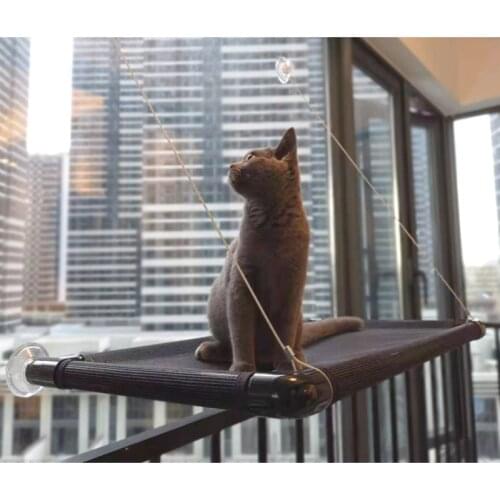 Pop It Cat Accessories Cat Truelove Hammock Bed Super Screw Suction Balcony Cats Climbing Frame Basket Splicing Design Pet Nest