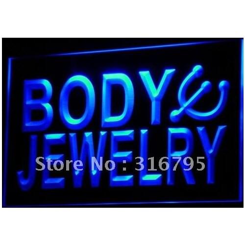 I540 Body Jewelry Piercing Shop Bar LED Neon Light Light Signs On/Off Switch 20+ Colors 5 Sizes