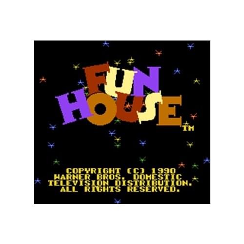 Fun House Region Free 60 Pin 8Bit Game Card For Subor Game Players