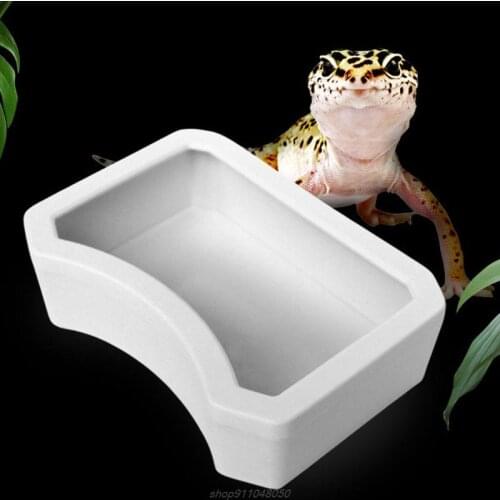 Reptile Feeder Water Food Feeding Plastic Bowl 3 Size Turtle Lizard Snake Basin AG09 21 Dropshipping