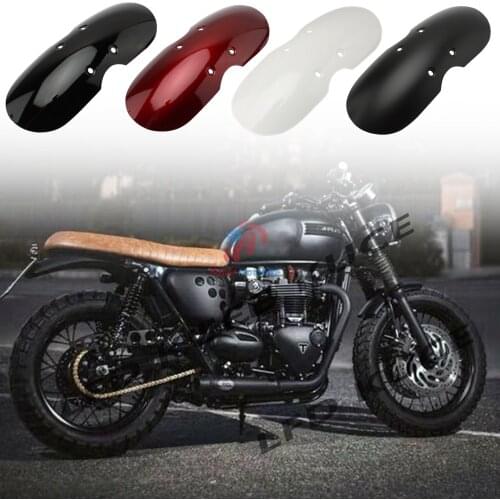 Motorcycle Short Front Fender Mudguard Fairing Black Motorbike Chopper Bobber Fit For Triumph Bonneville T100 T120 Street Twin