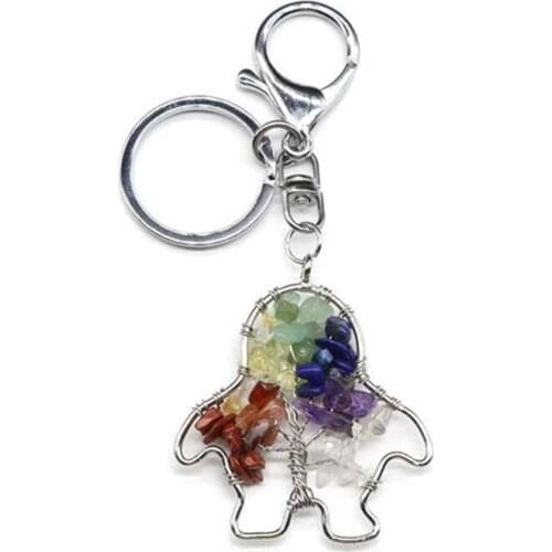 Beautiful Tree of Life Crystal Pendant Chakra Tree Seven Chakra Pendant for gift