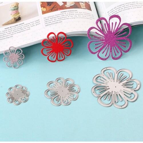 DUOFEN METAL CUTTING DIES 020103 Elegant florals cutout lace hollow embossing stencil DIY Scrapbook Paper Album 2018 new