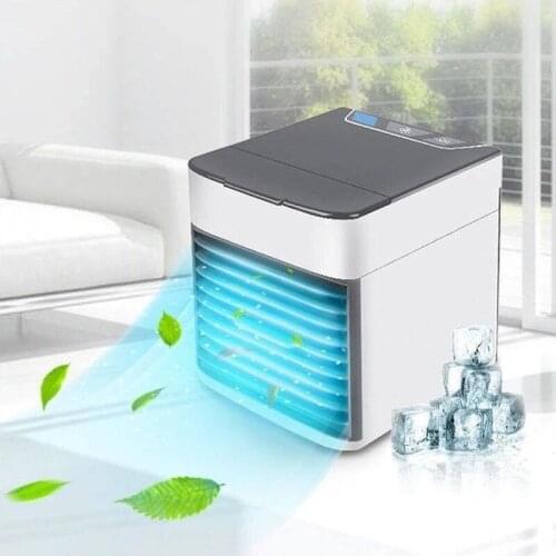 Mini USB Air Cooler Fan Air Conditioner 7 Colors Light Desktop Air Cooling Fan Portable Humidifier Purifier For Office Bedroom