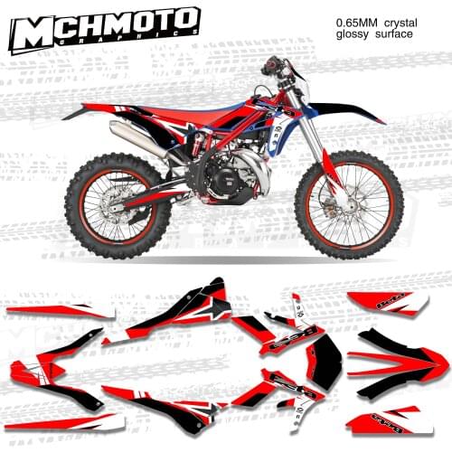 MCHMFG Motorcycle Team Graphic Decal & Sticker Kit For BETA Xtrainer 2015-2019 2015 2016 2017 2018 2019 Graphic