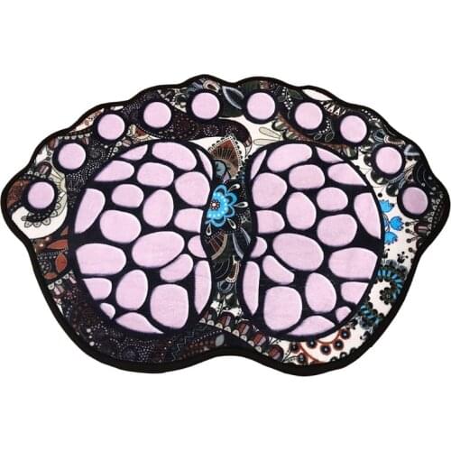 Footprint Non Slip Bathroom Rug Cute Big Feet Bath Mat Water Absorbent Doormat