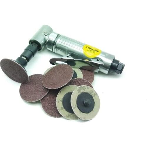 New Pneumatic Angle Die Grinding Machine with 2" 50pcs Abrasive paper High Quality Air Tools