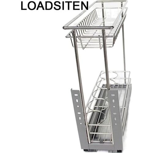 Accessories Organizer and Storage Mutfak Armario De Cocina Despensa Stainless Steel Cuisine Cozinha Kitchen Cabinet Basket