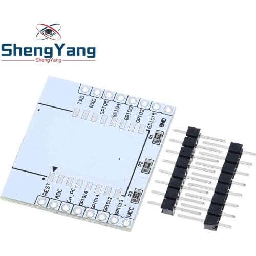 10PCS/LOT ShengYang ESP8266 serial WIFI module adapter plate Applies to ESP-07, ESP-08, ESP-12E