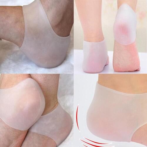 Silicone Heel Sleeve Foot Care Tool Feet Protector Pain Relief Crack Prevention Moisturize Dead Skin Removal Sock With Hole
