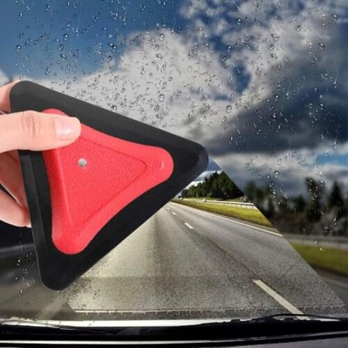 J60F Silicone Pet Scraper Dog Hair Remover Triangle Car Washing Squeegee Wiper Multi-purpose Cleaning Wiper for Car Home