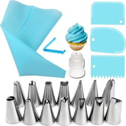 Convenient and practical decorating bag mouth tool full set baking cream bean cake set household baking molds