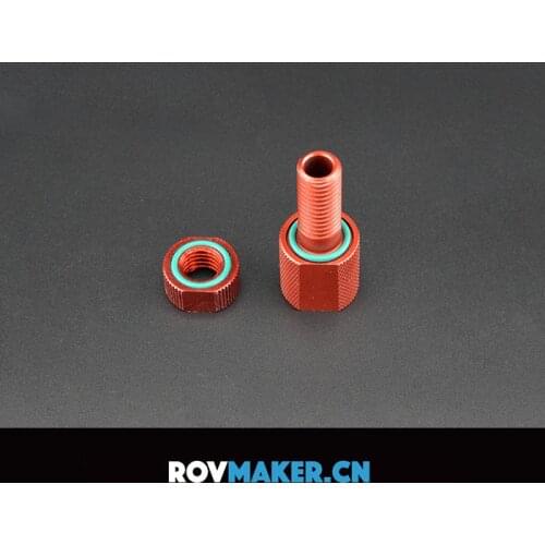 ROVMAKER M10 watertight compartment threading screw for ROV robot hollow screw waterproof threading bolt connector sealing