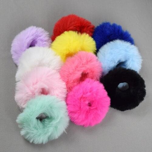Y2K Korean Charms fur Hair Circle Sweet Vintage Elegant Harajuku Hair Circles Hair Accessories 90s Style Party Wholesale Gifts