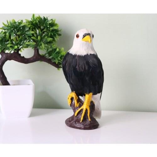1pcs,22*10*9cm,Simulation Eagle Decorative Feather Birds,DIY Craft Birds For Birthday Party Easter home Decoration Accessories