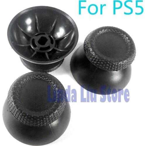 10pcs/lot Black Thumbsticks Analog Stick Cap Replacement For Sony PlayStation 5 PS5 Controller Joystick Cap Grip