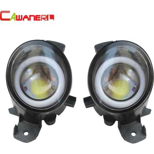 Cawanerl For Nissan Primera WP12 P12 2002-2015 Car LED Lamp Fog Light Angel Eye Daytime Running Light DRL White 12V 2 Pieces