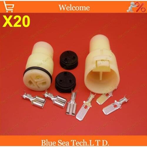 20 sets 3 Pin/way 6.3mm car connector,Auto wiring harness plug, electrical connector for car motorcycle ect