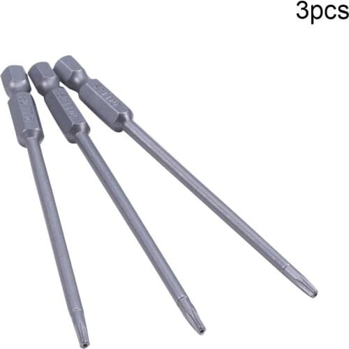 New 3/5/10pcs Security Torx Screwdriver Bits S2 50-150mm Length 1/4'' Hex Shank Magnetic Screw Driver Bit T10 T15 T20 T25 T27