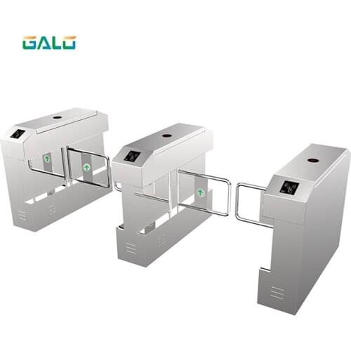 304 Stainless Steel RFID card Access Control swipe card access control electronic fully automatic swing barrier turnstile gate