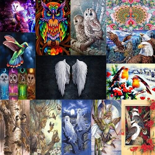 Diamond Painting Diamond Mosaic Embroidery Bird Eagle 5d Diy Full Round Drill Kitchen Decoration 30x40 size