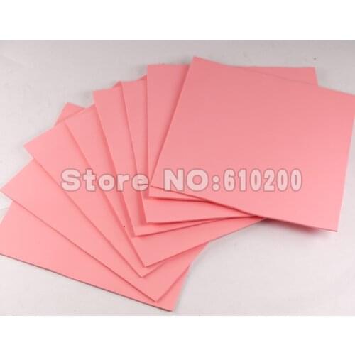 Free Shipping 8/PCS 100x100mm 1.0mm Insulation Silicone Thermal Pad Cooling Pads For CPU GPU VGA Chip Heatsink High 3.8w/m.K