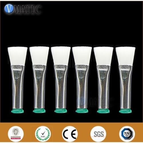 Free Shipping 18G Needle Brush Luer Lock Needles EFD Soft Brush Needle Flat 11mm Mouth Glue Dispensing Needle Brush