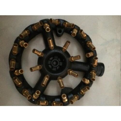 Supper quality Cast iron gas jet tips burner for kitchen cooking 32 nozzles propane jet burner with brass orifice lpg &lng