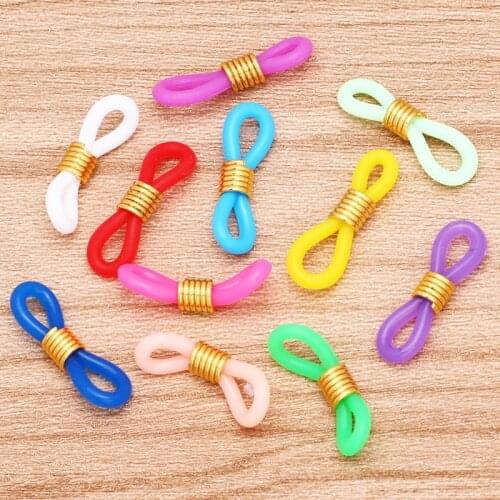 Colorful Ear Hook Eyeglasses Spectacles Chain Glasses Retainer Ends Rope Sunglasses Cord Holder Strap Retainer Loop Connector