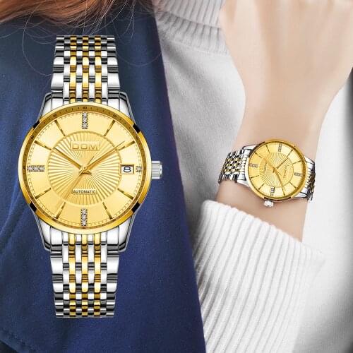 Женские механические часы DOM China At AliExpress