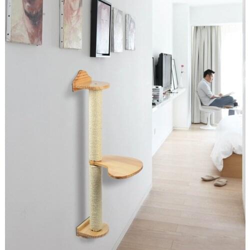 Cat Scratch Board Toy Sisal Post Cat Kitten Climbing Scratching Tree Cats Protecting Furniture Grind Claws Cat Scratcher HW024