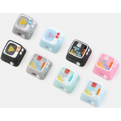 Cream Memory Keycaps Tetris Keycap TV Mechanical Keyboard Key cap Personalized Resin Keyboard Key-cap