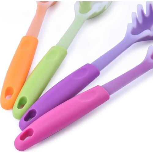 Spaghetti Grab Spoon Strainers Non-toxic Silica Gel Spaghetti Egg Noodle Spoons Cooking Household Essential Kitchen Gadgets
