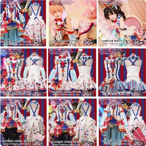 LoveLive! UR All Members Sonoda Umi Ayase Eli Tojo Nozomi Circus Awaken Cosplay Costume Halloween Dress