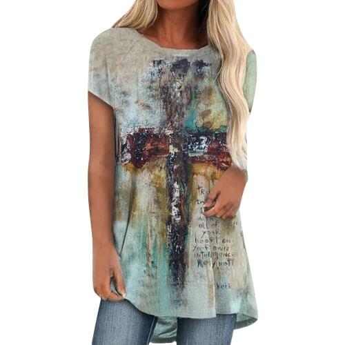 Fashion Tunic Shirts For Women 2021 Summer Plus Size Clothes Haut Femme Élégant Chemisier Femme Short Sleeve Clothing Blusas