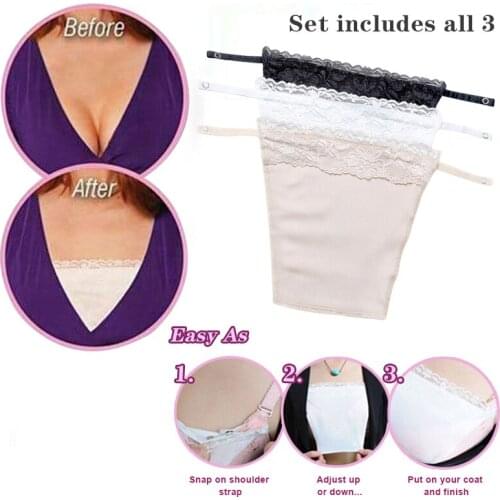 Newly 3pcs Anti Peep Invisible Bra Small Lace Breathable Women Underwear Breast Coverage BN99