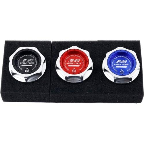 New Mugen Power Aluminum Engine Oil Cap Fuel Filler Tank Cover for Honda Civic Fit Accord CR-V XR-V Vezel