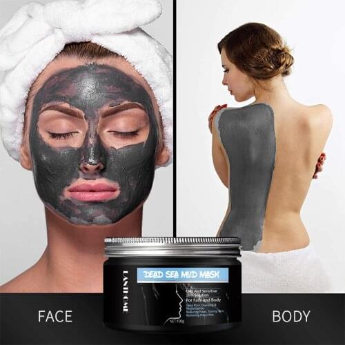 Dead Sea Mud Mask For face body Whitening Moisturizing Purifying Face Mask Oil Control Anti-acne Peel Off Tightens Skin Skin Car