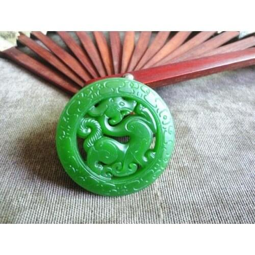 Natural HETIAN jade jasper pendant dragon PIXIU pendant Zumulv jade pendant China QINGYU necklace pendants fine jewelry